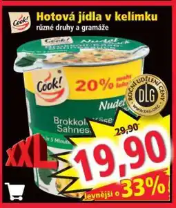 Norma Hotová jídla v kelímku nabídka