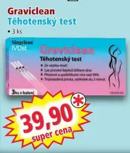Norma Graviclean Těhotenský test nabídka