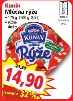 Norma Kunín mléčná rýže nabídka