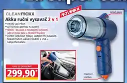 Norma CLEANmaxx Akku ruční vysavač 2 v 1 nabídka