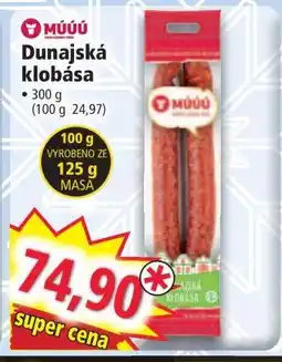 Norma Dunajská klobása nabídka