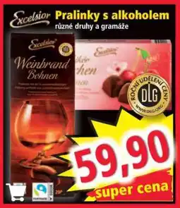 Norma Excelsior Pralinky s alkoholem nabídka
