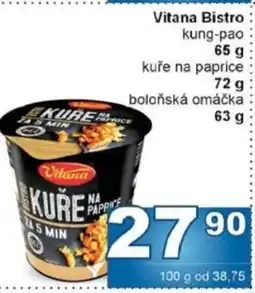 Jip Vitana Bistro nabídka