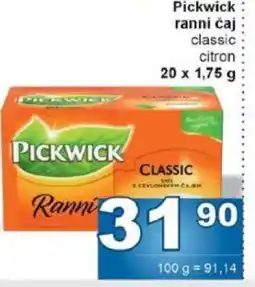 Jip Pickwick ranní čaj classic citron nabídka