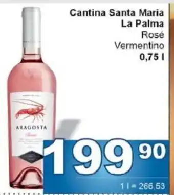 Jip Cantina Santa Maria La Palma nabídka