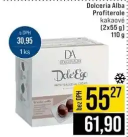 Jip Dolceria Alba Profiterole kakaové nabídka