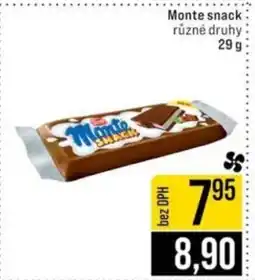 Jip Zott Monte snack nabídka