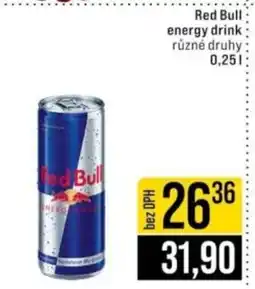 Jip Red Bull energy drink nabídka