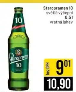 Jip Staropramen 10 světlé výčepní nabídka
