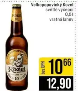 Jip Velkopopovický Kozel světlé výčepní nabídka