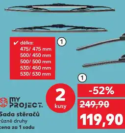 Kaufland Sada stěračů nabídka