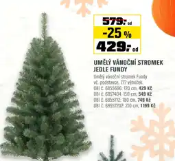OBI Umělý vánoční stromek jedle fundy nabídka