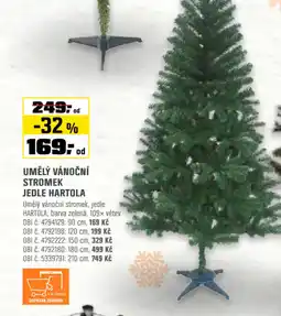 OBI Umělý vánoční stromek jedle hartola nabídka