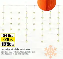 OBI Led světelný závěs s hvězdami nabídka