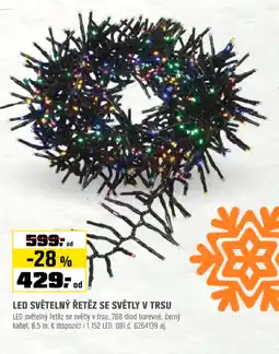 OBI Led světelný řetěz se světly v trsu nabídka