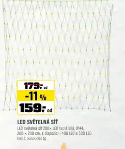 OBI Led světelná síť nabídka