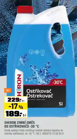 OBI Sheron zimní směs do ostřikovačů -30 °c nabídka