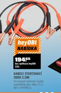 OBI Kabely startovací nabídka