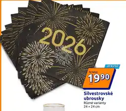 Action Silvestrovské ubrousky nabídka