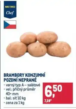 Makro Brambory konzumní pozdní neprané nabídka