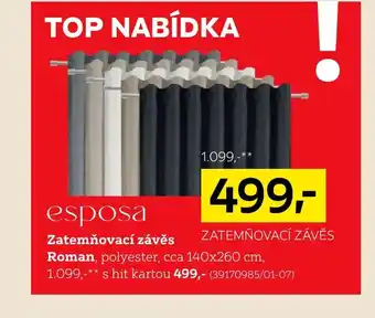 XXXLutz Zatemňovací závěs nabídka