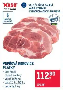 Makro Vepřová krkovice plátky nabídka