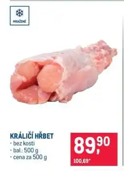 Makro Králičí hřbet nabídka