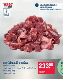 Makro HOVĚZÍ GULÁŠ Z KLIŽKY nabídka
