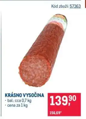 Makro KRÁSNO VYSOČINA nabídka