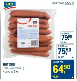 Makro Hot Dog nabídka