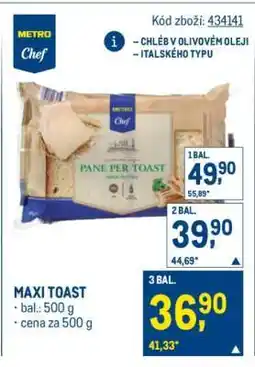 Makro Maxi Toast nabídka
