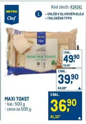 Makro Maxi Toast nabídka