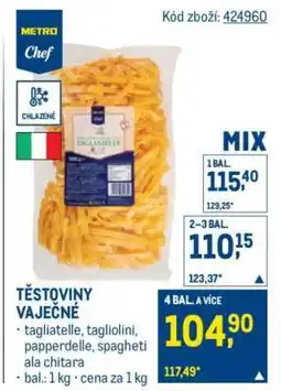 Makro Těstoviny vaječné nabídka