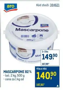 Makro Mascarpone 82 % nabídka