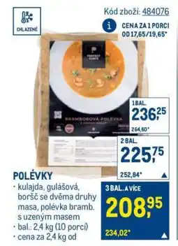 Makro Polévky nabídka