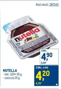 Makro Nutella nabídka
