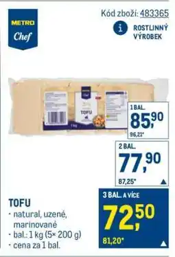 Makro Tofu nabídka