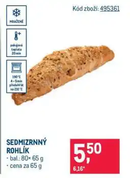 Makro Sedmizrnný rohlík nabídka