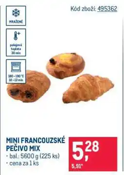 Makro MINI FRANCOUZSKÉ PEČIVO MIX nabídka
