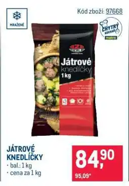 Makro Játrové knedlíčky nabídka