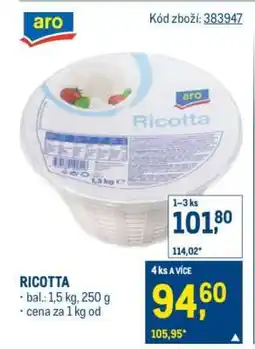 Makro Ricotta nabídka