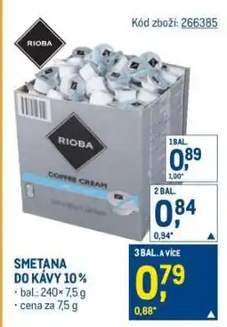 Makro Smetana do kávy 10 % nabídka