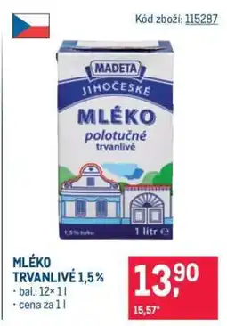 Makro Mléko trvanlivé 1,5 % nabídka