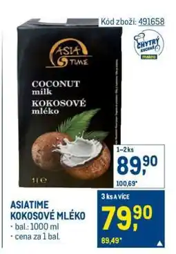 Makro ASIATIME KOKOSOVÉ MLÉKO nabídka