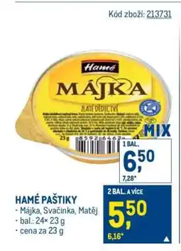Makro Hamé paštiky nabídka