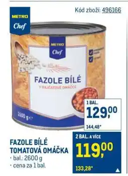 Makro FAZOLE BÍLÉ TOMATOVÁ OMÁČKA nabídka