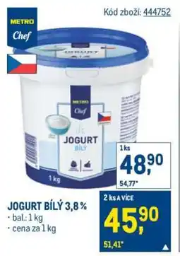 Makro JOGURT BÍLÝ 3,8% nabídka