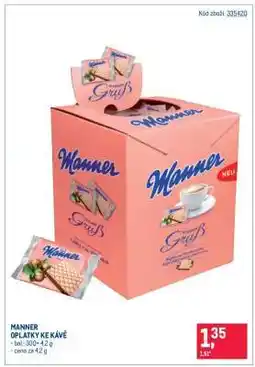 Makro Manner oplatky ke kávě nabídka