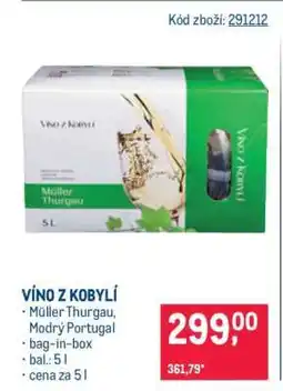 Makro Víno z Kobylí nabídka