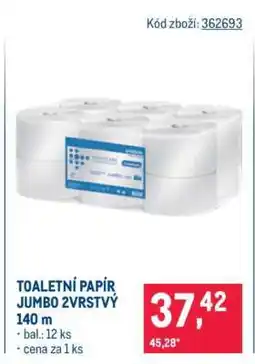 Makro TOALETNÍ PAPÍR JUMBO 2VRSTVÝ 140 m nabídka